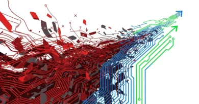 Projetos de IA generativa falham: Ilustração de projetos de IA generativa em empresas; integração, workflows e ROI em foco