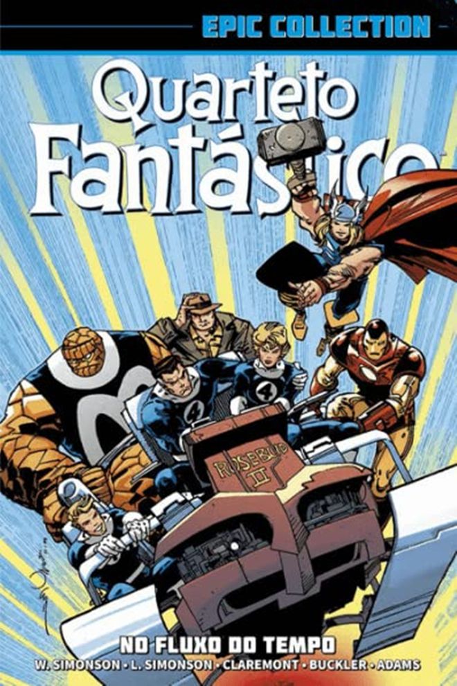 Quarteto Fantástico no Fluxo do Tempo Imagem: Reprodução/Marvel Comics
