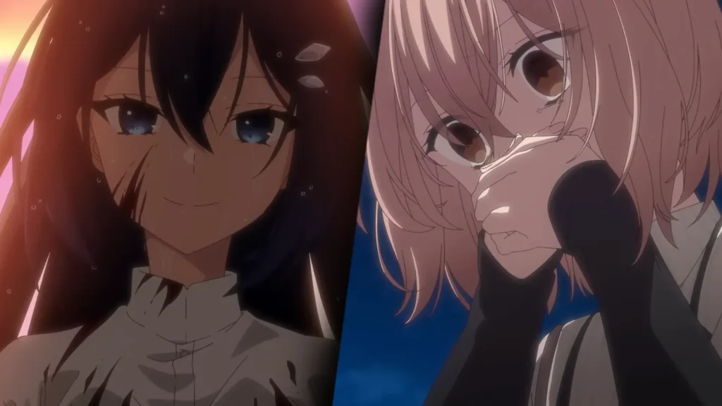 This Monster Wants to Eat Me: anime de terror estreia em outubro 2 Imagem principal de This Monster Wants to Eat Me apresentando Hinako Yaotose, Shiori Oumi e Miko Yashiro diante de um cenário sombrio de mar. Personagens do anime de terror Watatabe com atmosferas misteriosas.
