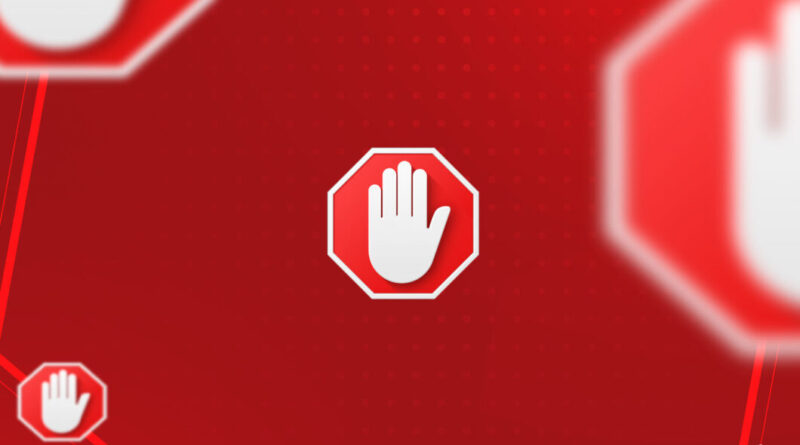 adblock ilegal na Alemanha? Ilustração de bloqueador de anúncios e YouTube; debate sobre copyright e extensão de navegador