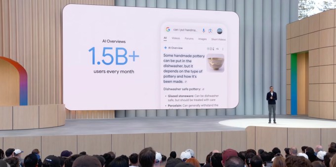 Exemplo de AI Overview no Google Search, mostrando resposta direta gerada por IA.
