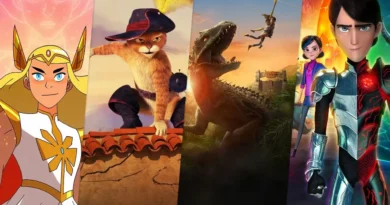 Séries da DreamWorks deixando a Netflix em 2025, incluindo títulos como Trolls, Spirit Riding Free e Capitão Cueca, com aviso de datas de saída.