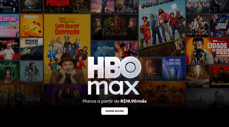 Landing page da HBO Max já trazendo o novo nome após transição, reforçando novas regras de compartilhamento de senha e identidade visual renovada