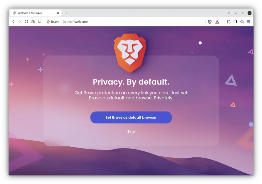 O Brave é focado em privacidade e segurança.