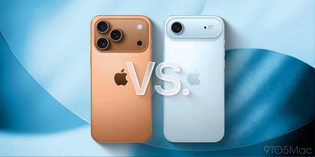 Comparativo visual iPhone 17 Pro vs iPhone 17 Air e o novo design com foco em espessura e câmeras