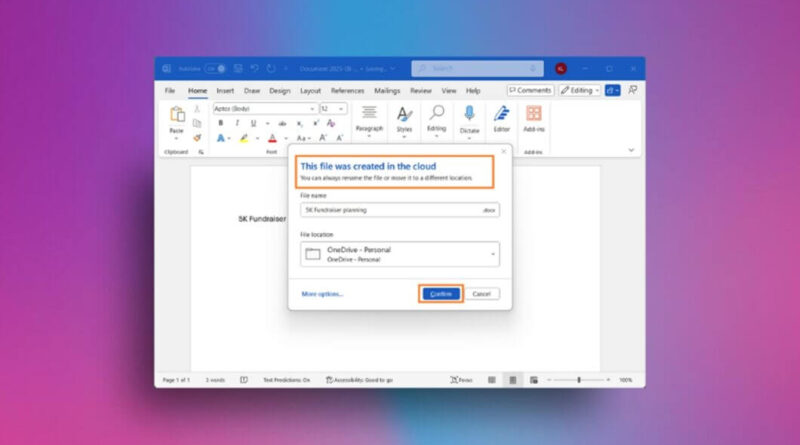Word salvamento automático OneDrive por padrão: Microsoft testa AutoSave para novos documentos no Windows