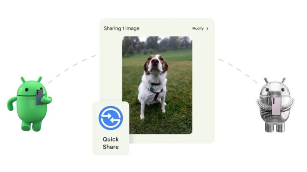 Quick Share no iPhone: indício em beta do Google 2 Quick Share no iPhone em teste: interface no Android e envio sem fio