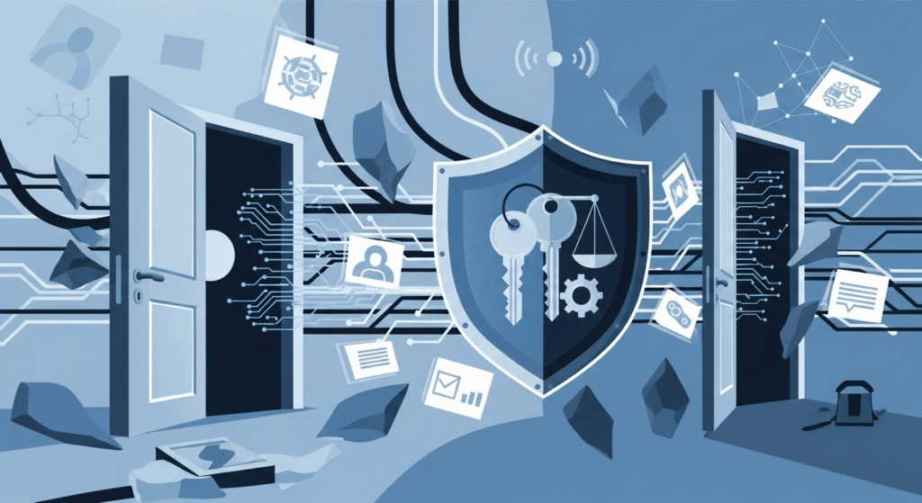 imagem ilustrativa sobre doxxing e exposição de dados pessoais na internet com ênfase em privacidade e segurança digital