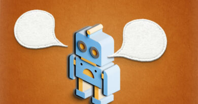 Ilustração de chatbot de IA; FTC investiga chatbots de IA companheiros virtuais para menores nos EUA