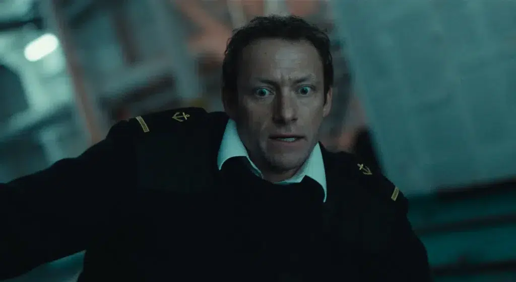 Cenas de tempestade e escala de produção de Heweliusz, gravada em Bruxelas e na Polônia, com 700 toneladas de água e 70 locações