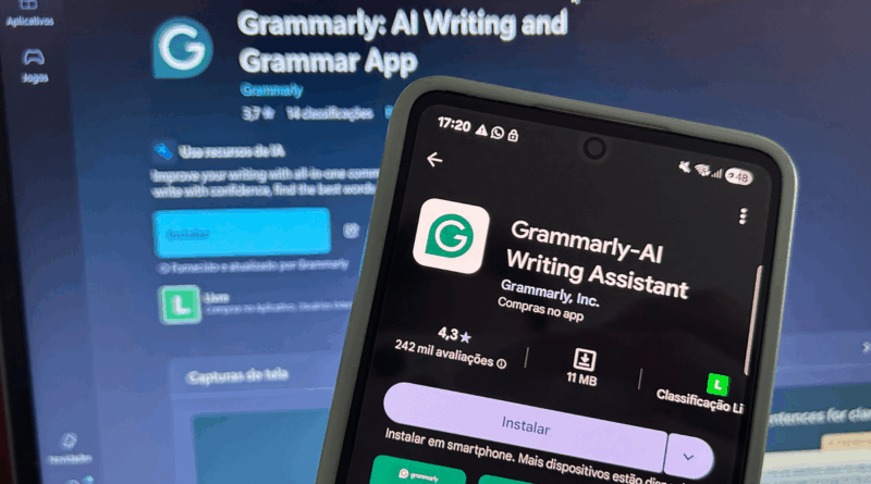Grammarly em português no app; correção e tradução com IA agora disponíveis