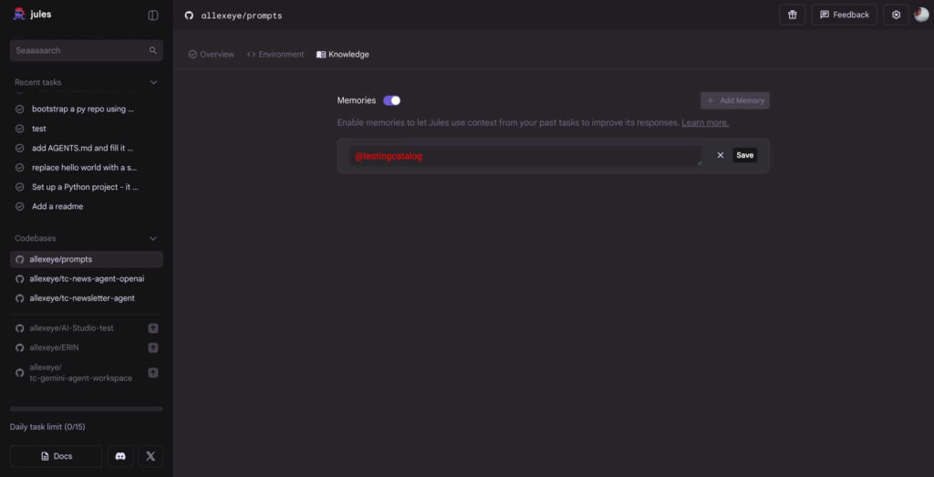 Jules do Google com memória persistente e contexto de repositório para desenvolvedores