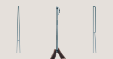 iPhone Air sendo testado para flexão; imagens mostram o aparelho intacto após testes rigorosos