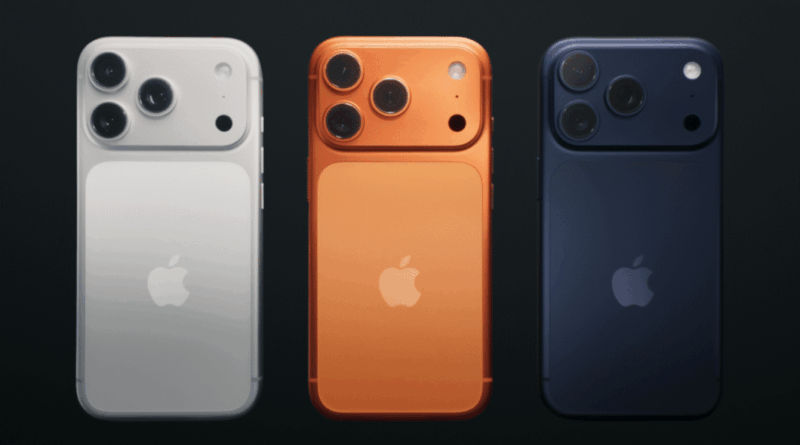 iPhone 17 Pro com novo design em três cores; lançamento Apple 2025