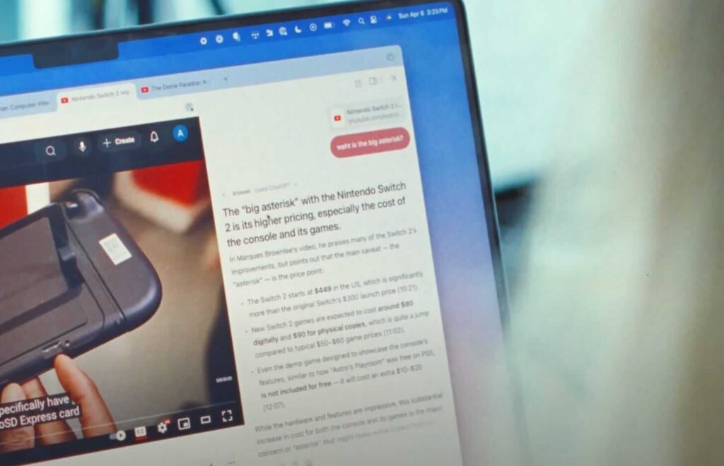 The Browser Company é será da Atlassian e acelera futuro do navegador Dia 6 Interface experimental do navegador Dia, mostrando conectividade profunda entre abas, fluxos de trabalho integrados e protótipos de features