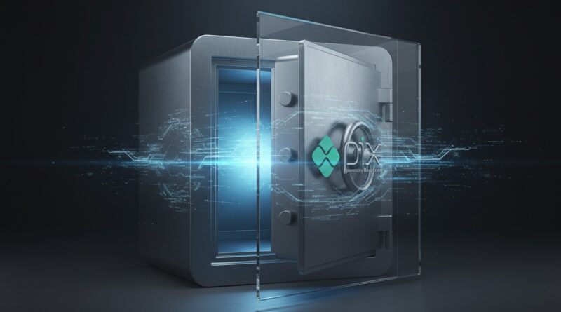 Logotipo do Pix; Banco Central reforça segurança do Pix após ataque com novas regras e Bancos deverão rejeitar Pix