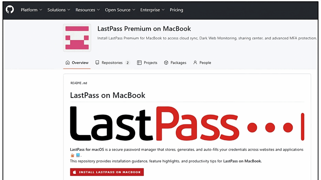 LastPass alerta repositórios falsos no GitHub no macOS com Atomic Stealer