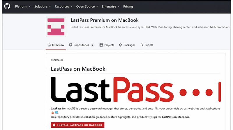 LastPass alerta repositórios falsos no GitHub no macOS com Atomic Stealer