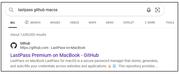 Screen Capture of SEO-driven Referral to Malicious Software