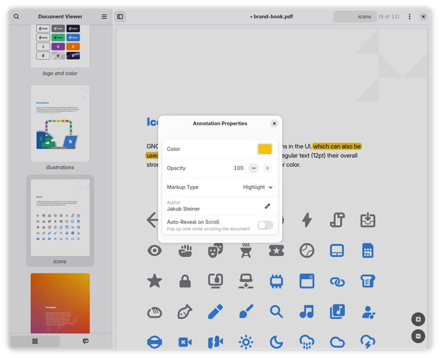 Papers, visualizador de documentos do Gnome 49 com suporte a múltiplos formatos