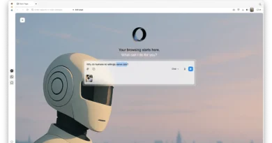 Tela inicial do Opera Neon com prompt central e destaque para o agente; navegador por assinatura com IA