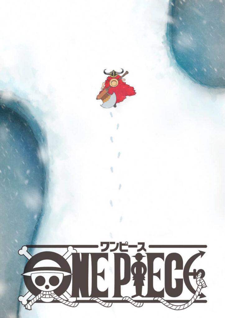 Key visual do arco de Elbaf em One Piece, com Luffy; retorno do anime em abril de 2026 após hiato de 3 meses
