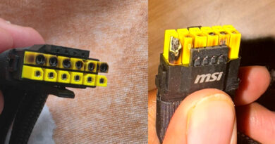 MSI GeForce RTX 5090 com conector 12V-2×6 em detalhe; casos de sobreaquecimento e derretimento do plug reportados por usuários