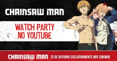 Chainsaw Man Watch Party no YouTube: maratona 11 de outubro, 14h BRT, Arco da Reze