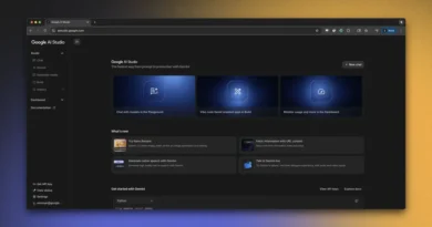 Tela de boas‑vindas do Google AI Studio com recursos atualizados