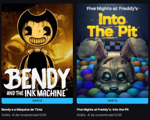 Five Nights at Freddy’s Into the Pit Epic Games Store gratuito