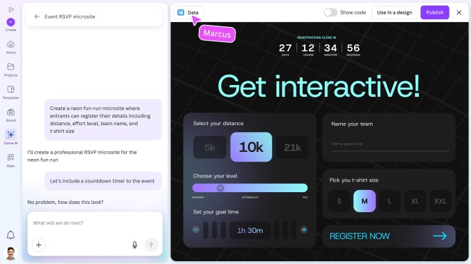 Nova plataforma de marketing Canva Grow