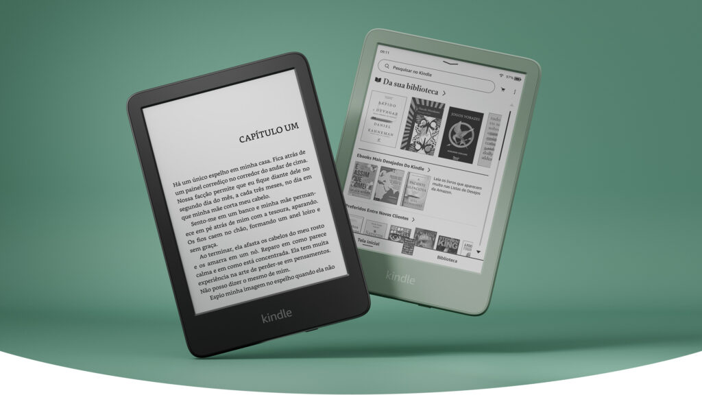 Kindle 2024 com tela e-ink antirreflexo e modo noturno, 16 GB de armazenamento e USB-C