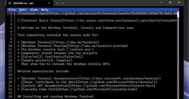 Microsoft Edit no Windows 11: editor de texto open source para linha de comando