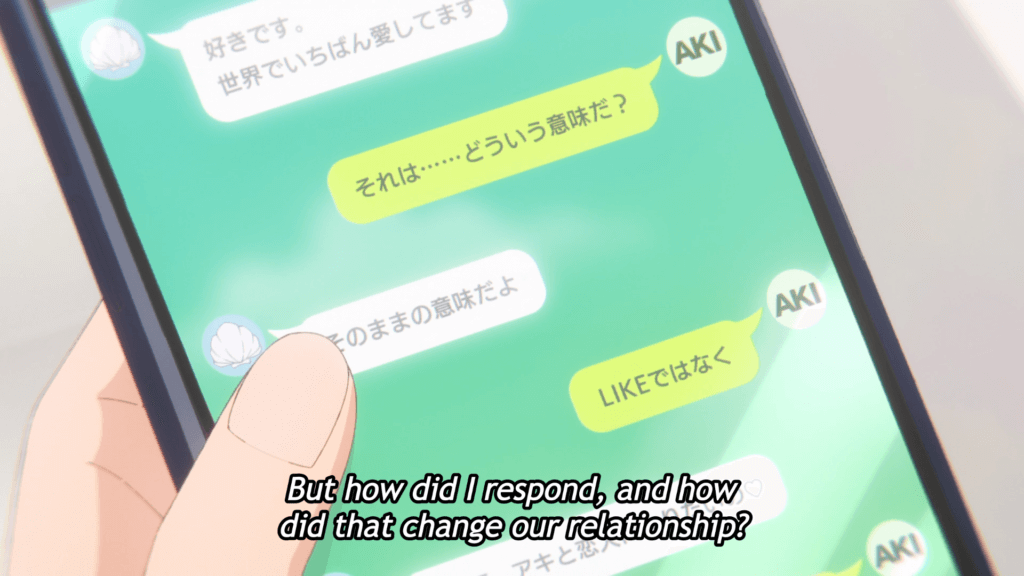 Exemplo de falha de tradução no anime exibido pela Crunchyroll sem legenda de texto na tela