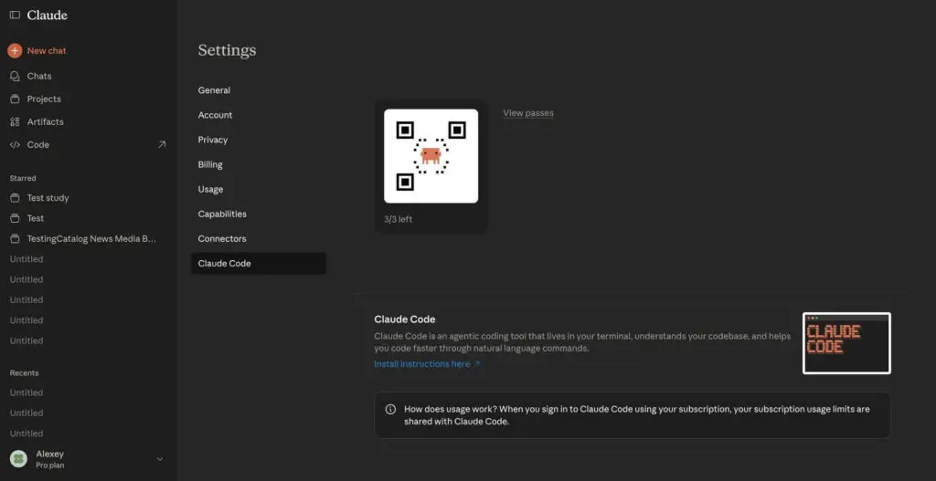 Interface do Claude Code Beta