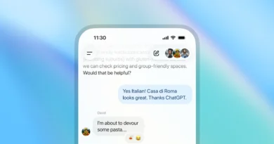 Interface do ChatGPT com conversas em grupo