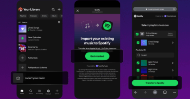Spotify facilita importação: Tela mostrando o processo de transferência de playlists no Spotify via TuneMyMusic