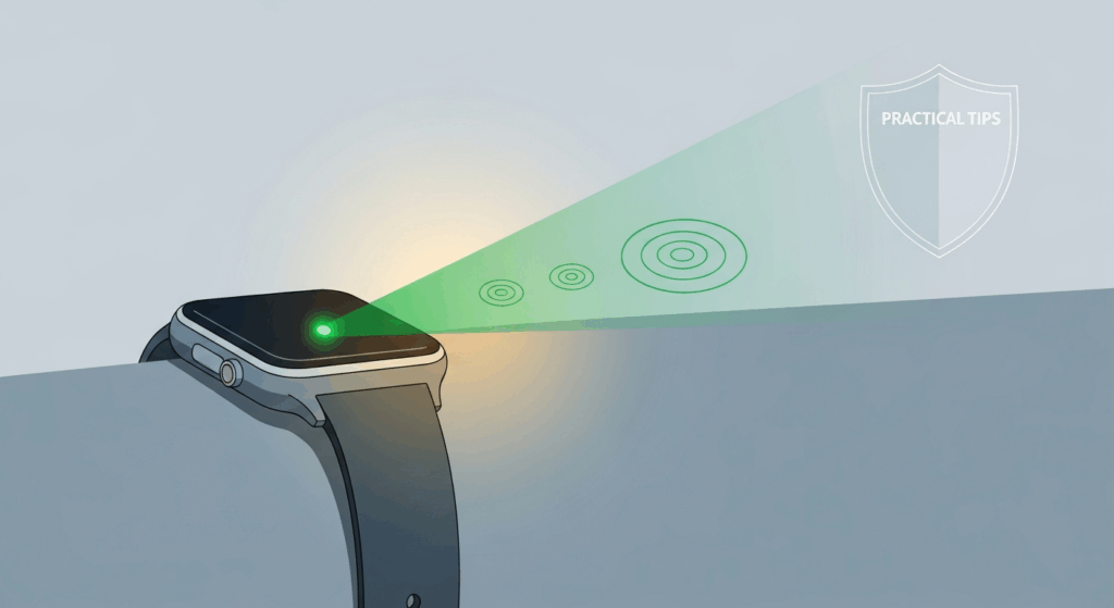 luz do smartwatch queima a pele