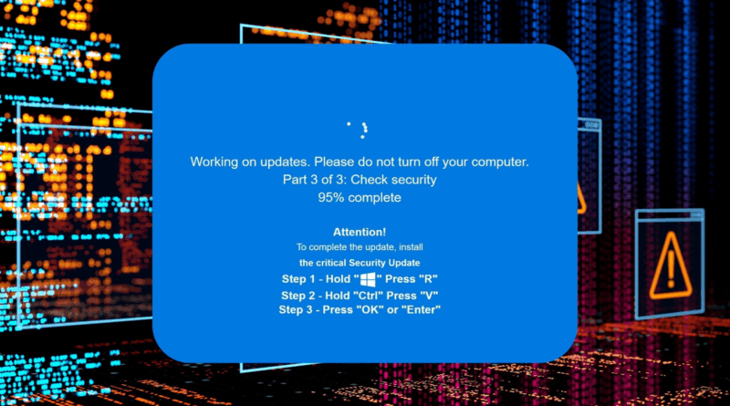 Pesquisadores da Huntress identificaram malware ClickFix disfarçado de atualização do Windows escondido em imagens PNG com esteganografia.