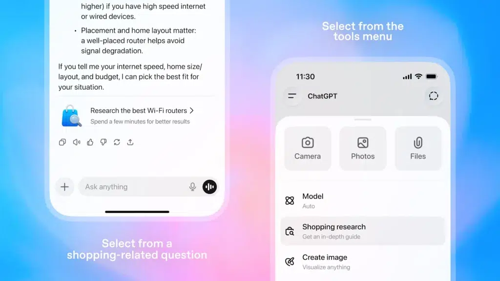 ChatGPT ganha assistente de compras com IA da OpenAI