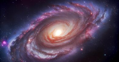 Representação da Via Láctea capturada em imagem astronômica