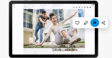 Interface Android 15 no Galaxy Tab S10 Lite