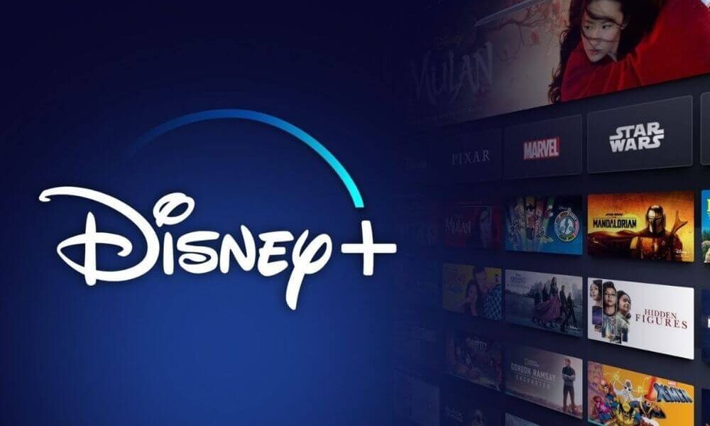 Logotipo do Disney+ destacando a inovação com IA
