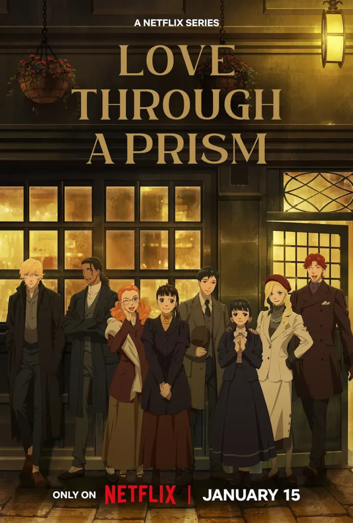Love Through a Prism Netflix: Novo anime estreia em janeiro de 2026 9 Pôster oficial Love Through a Prism Netflix