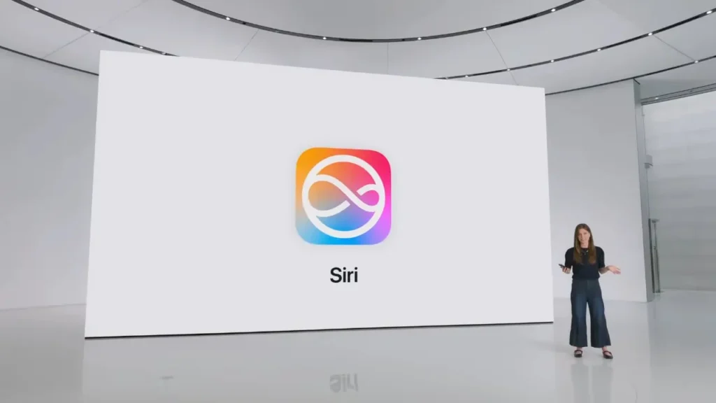 iOS 27 terá foco em desempenho e estabilidade, segundo rumores 3 Imagem da assistente Siri durante apresentação na WWDC