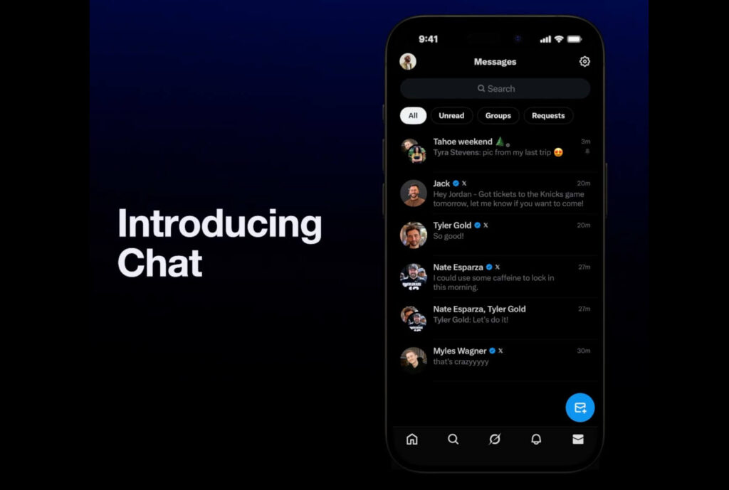 X lança Chat com mensagens criptografadas e chamadas seguras 1 Interface do X Chat com criptografia ponta a ponta e recursos de segurança avançada