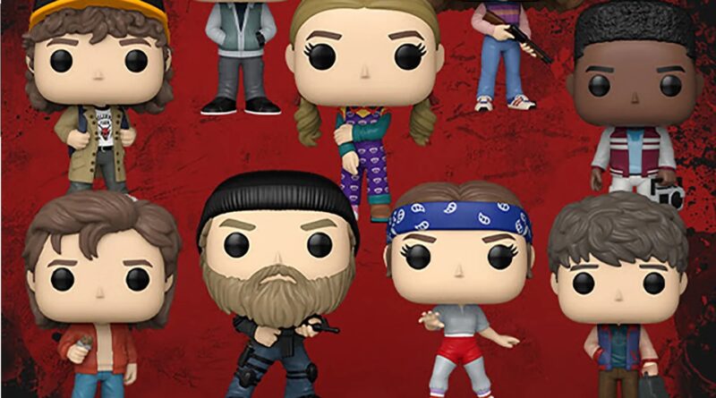 Funkos da temporada final de Stranger Things - capa com personagens em destaque
