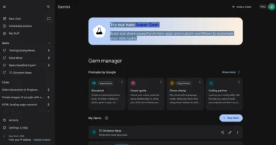 Google integra Opal ao Gemini: Banner do Super Gem no Gemini com destaque para automação por IA