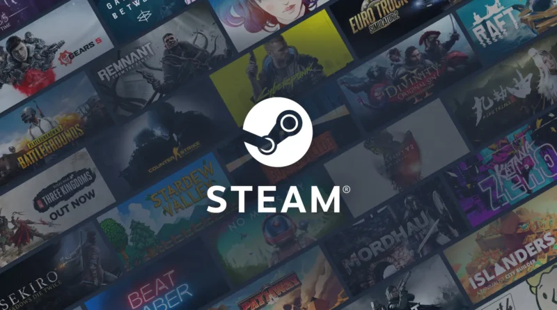 Steam interface mostrando biblioteca de jogos