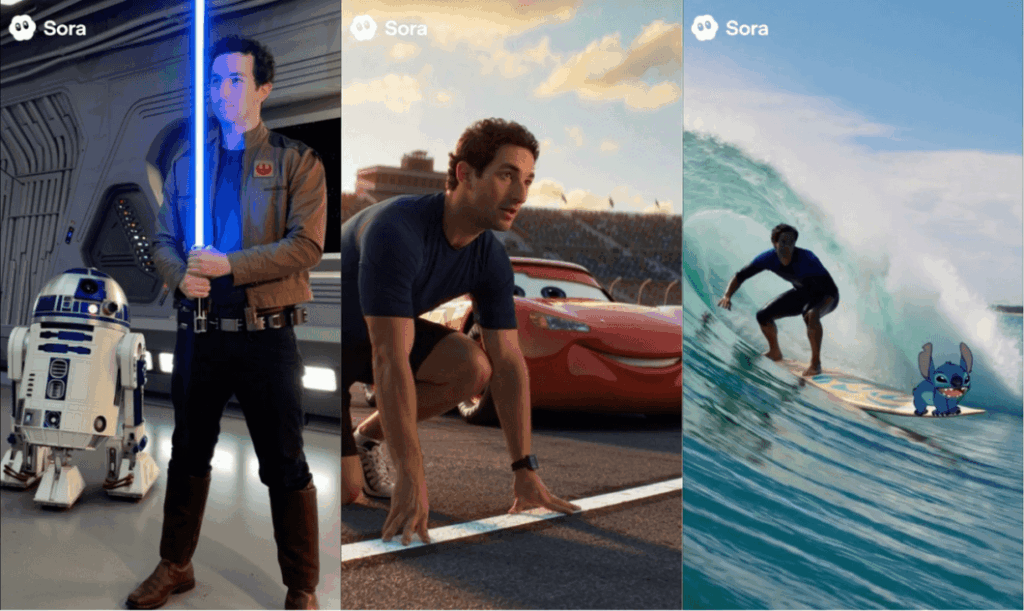 Sora poderá usar personagens da Disney em vídeos gerados por IA